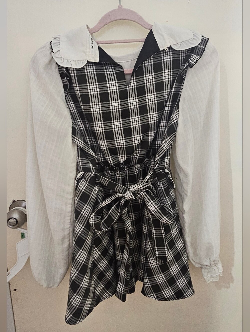 Noemie frilly checkered set up one piece - Picture 7 of 8